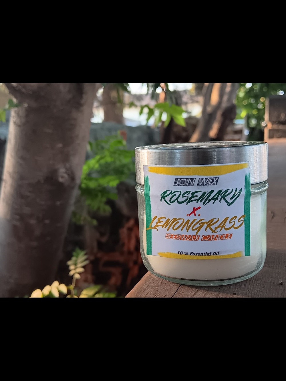 Handmade Lemongrass x Rosemary All Natural Candle